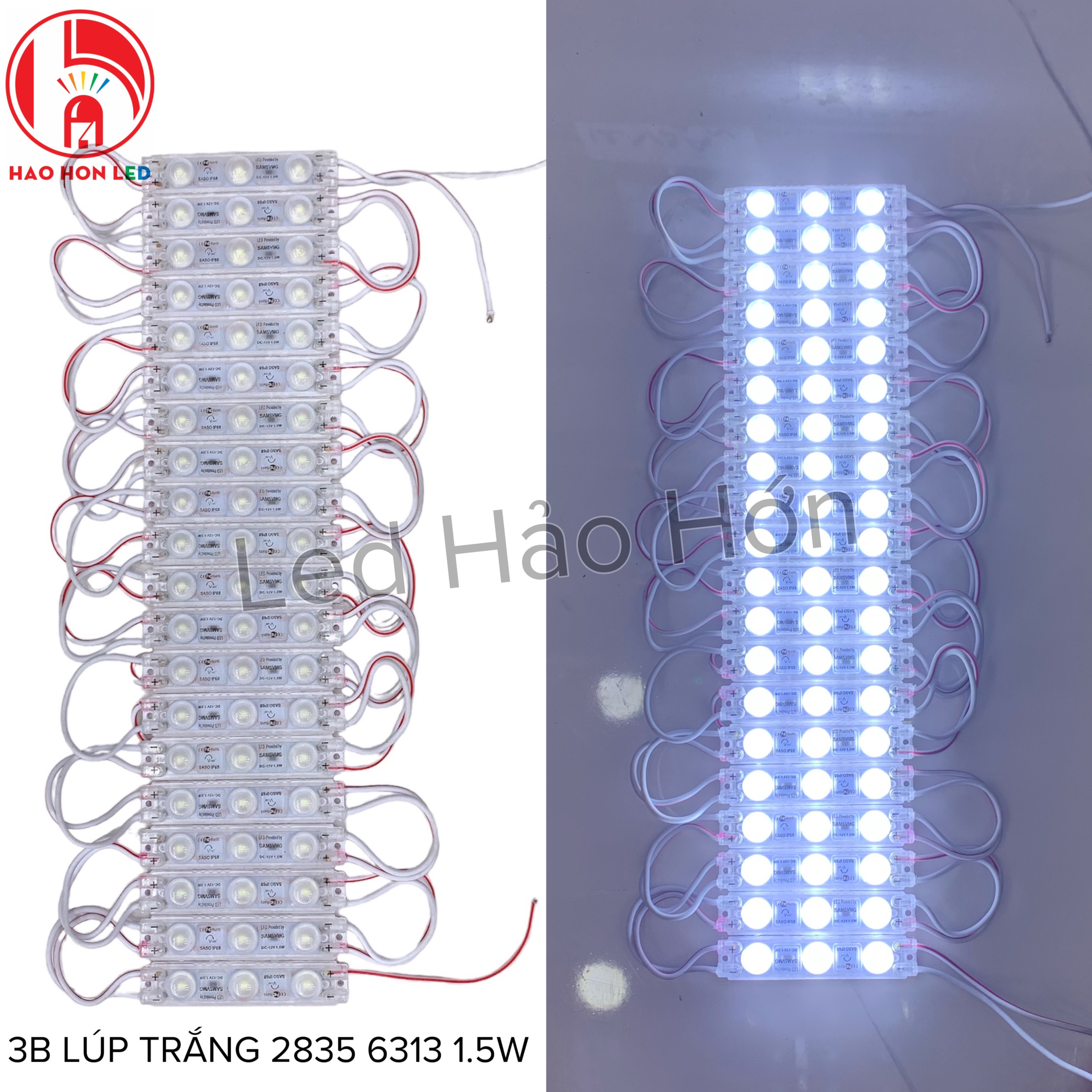 LED HẮT 3B LÚP TRẮNG 2835 6313 1.5W